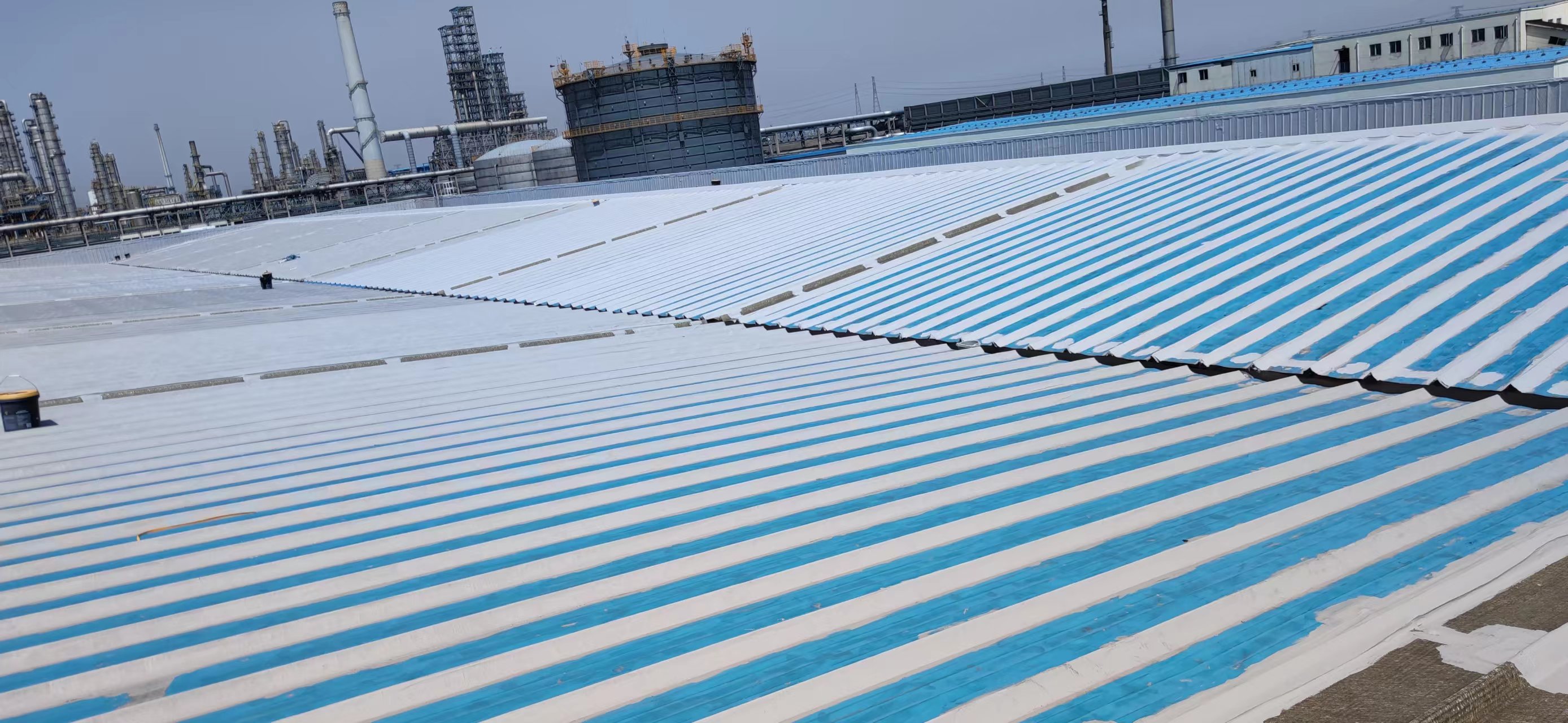 榮盛石化防腐防水施工效果